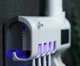 Держатель диспенсер для зубной пасты и щеток автоматический 3 в 1 Toothbrush sterilizer W-020, УФ-стерилизатор - изображение 4