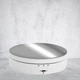 Вращающаяся платформа для предметной фотосъемки и демонстрации предметов с 3-мя скоростями OEM TT-13,, диаметром 138 мм, белый с зеркальной накладкой - изображение 1