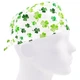Медицинская шапочка мужская FloralScrubs универсальная принт клевер - изображение 1