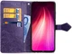 Чехол Vintage для Xiaomi Redmi Note 8T книжка кожа PU фиолетовый - изображение 3