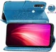 Чехол Vintage для Xiaomi Redmi Note 8T книжка кожа PU голубой - изображение 6