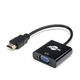 Конвертер HDMI папа на VGA мама 10cm ATCOM Black FULL HD 9220 - изображение 1