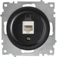 Компьютерная розетка OneKeyElectro Florence 1xRJ45 5e Черная (1Е20701303) - изображение 1