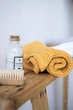 Вафельний рушник Home me, Жовтий колір, розмір 50х70 см - зображення 4