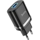 Сетевое Зарядное Устройство 1USB Hoco N1 Ardent (2.4A) (Черный) - изображение 1
