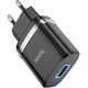 Сетевое Зарядное Устройство 1USB Hoco N1 Ardent (2.4A) (Черный) - изображение 3
