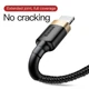 Кабель для iPhone с разъёмом Lightning BASEUS Cafule (2.4A, 1M). Black-Gold - изображение 5