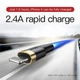 Кабель для iPhone с разъёмом Lightning BASEUS Cafule (2.4A, 1M). Black-Gold - изображение 7