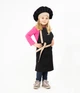 Фартук + Колпак детский Latte Junior 7-12 лет Vsetex Черно-бежевый - изображение 1