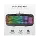 Клавіатура Trust GXT881 Odyss Semi-Mech USB Black (24303) - зображення 3