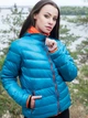 Пуховик зимний короткий женский Alpine Crown ACLDJ-150439 36 Синий с оранжевым (2113220397510) - изображение 5