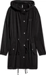 Парка демисезонная женская H&M 1902-3663214 34 Черная (CO06730014405) - изображение 3