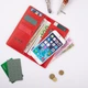Кожаный бумажник Hi Art WP-02 Shabby Red Berry Синий - изображение 5