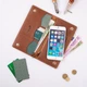 Кожаный бумажник Hi Art WP-05 Shabby Cumaru Mehendi Classic Коричневый - изображение 5