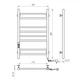 Полотенцесушитель электрический NAVIN Loft 500х800 Sensor (12-143153-5080) левый белый - изображение 6