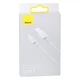 USB Baseus USB to Lightning 2.4A 1.5m CALYS-B Цвет Белый, 02 - изображение 2