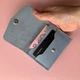 Шкіряний гаманець mini Блакитний - зображення 2