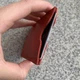 Шкіряний картхолдер mini на 1-3 картки Червоний глянець - зображення 2
