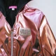 Вітровка шкіряна для дівчинки, з капюшоном рожеве золото, SmileTime Rose Gold зріст 146 (SV12-12) - зображення 5