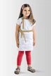 Фартух дитячий Latte Kids 5-7років Vsetex Біло-бежевий - зображення 1