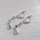 Серьги Hand Made с бусинами-кубиками Swarovski - изображение 1