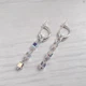 Серьги Hand Made с бусинами-кубиками Swarovski - изображение 2