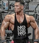 Майка чоловіча для бодібілдингу No Pain No Gain чорна М - зображення 3