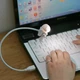 Настольная лампа USB для ноутбука Astro-Light Космонавт (Cветильник LED ночник) - изображение 4