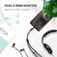 Кабель UGREEN AV144 USB-C Male to 2x3.5mm Female 25cm Silver (30732) - изображение 2