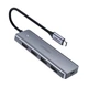 USB-хаб UGREEN CM219 USB-C to 4xUSB 3.0 +Micro-USB Power Port Space Gray (70336) - изображение 1