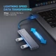 USB-хаб UGREEN CM219 USB-C to 4xUSB 3.0 +Micro-USB Power Port Space Gray (70336) - изображение 3