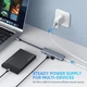 USB-хаб UGREEN CM219 USB-C to 4xUSB 3.0 +Micro-USB Power Port Space Gray (70336) - изображение 4