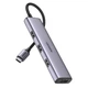 USB-хаб UGREEN CM473 USB-C to 4xUSB 3.0 5Gbps Space Gray (20841) - изображение 1