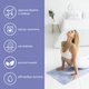 Набір Преміальний килимок для йоги Luna Yoga Travel 1830х610х1.5 мм Pink Mandala + Сумка для килимка Luna серії Home Чорна - зображення 5