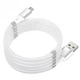 Data-кабель E-Cable Magnetic Absorption Micro-USB 1 м White - зображення 1