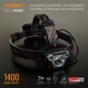 Налобный светодиодный фонарик VIDEX VLF-H056 1400Lm 6500K 26616 - изображение 4