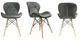Стул JUMI Scandinavian Design (эко-кожа) Grey - изображение 3
