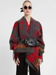 Пончо Desigual 19WAIA02-2054 U Серое с принтом (8434486864535) - изображение 1