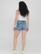 Шорты однотонные джинсовые Only 116343501 XS (82648XS) Синий - изображение 2