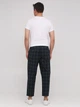 Кэжуал демисезонные прямые брюки Benetton 4MB955FL8 2XL (898572XL) Клетка - изображение 2