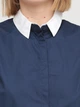 Однотонный кэжуал блузка ASOS w300718-13 XL (42725XL) Синий - изображение 4