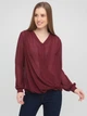 Демисезонная блуза на запах ASOS A170818-57 XS (44516XS) Бордовый - изображение 1