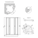 Душевая кабина Lidz Latwa SC80x80.SAT.LOW.GR, стекло тон. 4 мм + Lidz Душевой поддон KAPIELKA ST80x80x15 - изображение 2