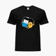 Детская футболка Время Приключений Финн и Джейк пес (Adventure Time Finn & Jake the dog) (25186-1581) 122-128 см Хлопок Черный - изображение 1