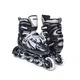 Роликовые коньки детские раздвижные 29-33 Power Champs Black с подсветкой колеса - изображение 1