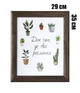 Постер "Дім там, де твої рослинки" в деревянной раме 290х350мм FRAMES.POSTERS.DECOR - изображение 4