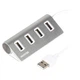 Концентратор Maxxter USB 2.0 Type-A 4 ports silver (HU2A-4P-01) - изображение 1