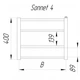 Сушка для полотенец Лесенка Sonnet 4 400x480 - изображение 2