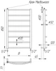 Полотенцесушилка Лесенка Classic 8 водяная 850x432 - изображение 2