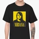 Футболка мужская Курт Кобейн Нирвана (Kurt Cobain Nirvana) (9223-2970-1) S Черная - изображение 1